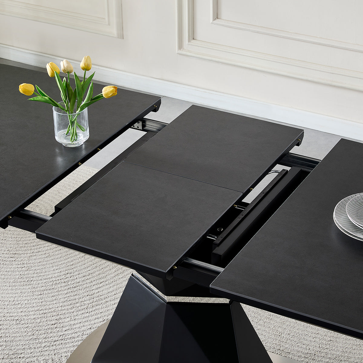 Velto 160-220cm Extending Dining Table Grey