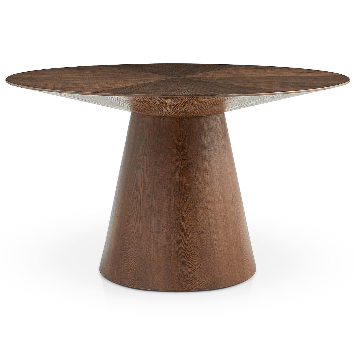 Vanto 130cm Round Walnut Dining Table