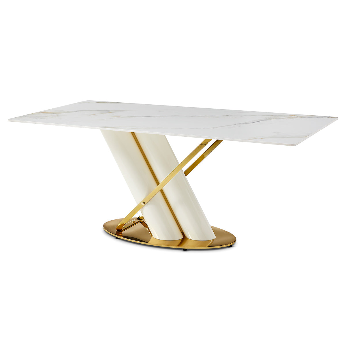 Orla 180cm Gold Dining Table
