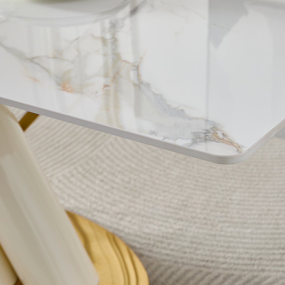 Orla 180cm Gold Dining Table