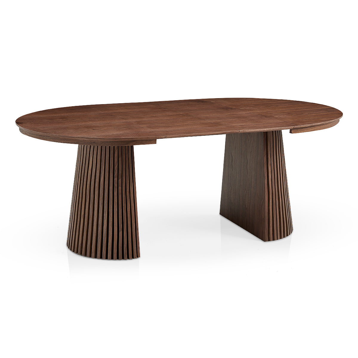 Loma 120-200cm Extending Oval Dining Table Walnut