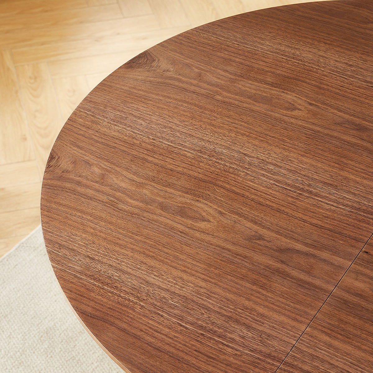 Loma 120-200cm Extending Oval Dining Table Walnut
