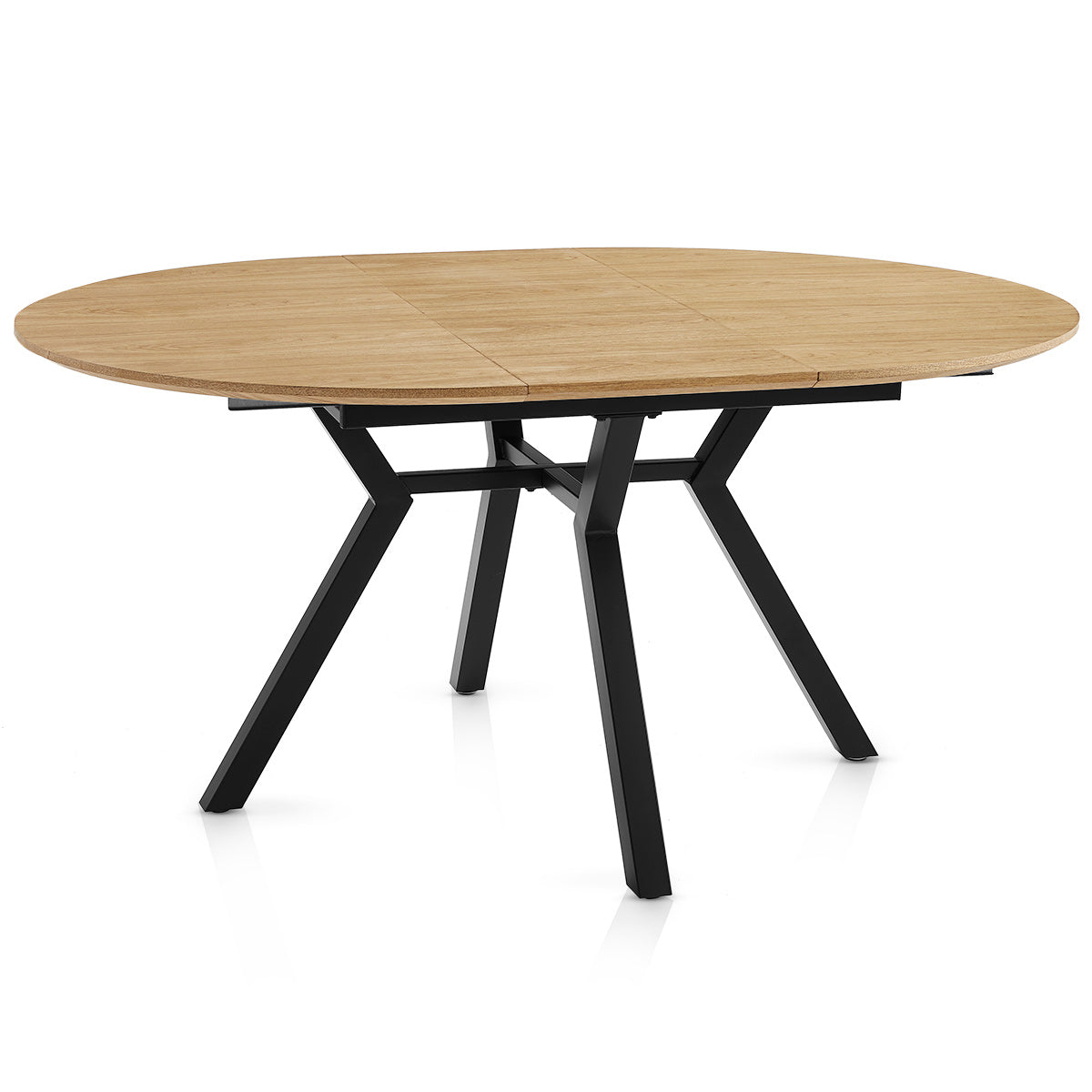 Cleo 120-160cm Extending Oval Dining Table Oak