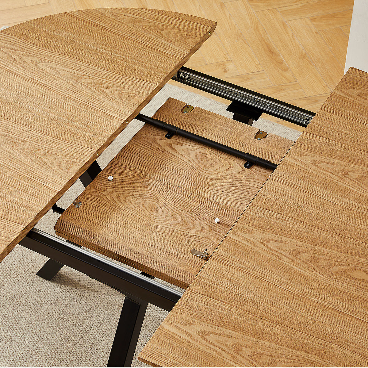 Cleo 120-160cm Extending Oval Dining Table Oak