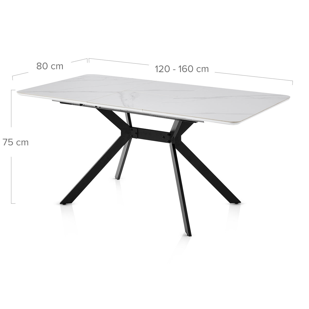 Nexa 120-160cm Extending Dining Table