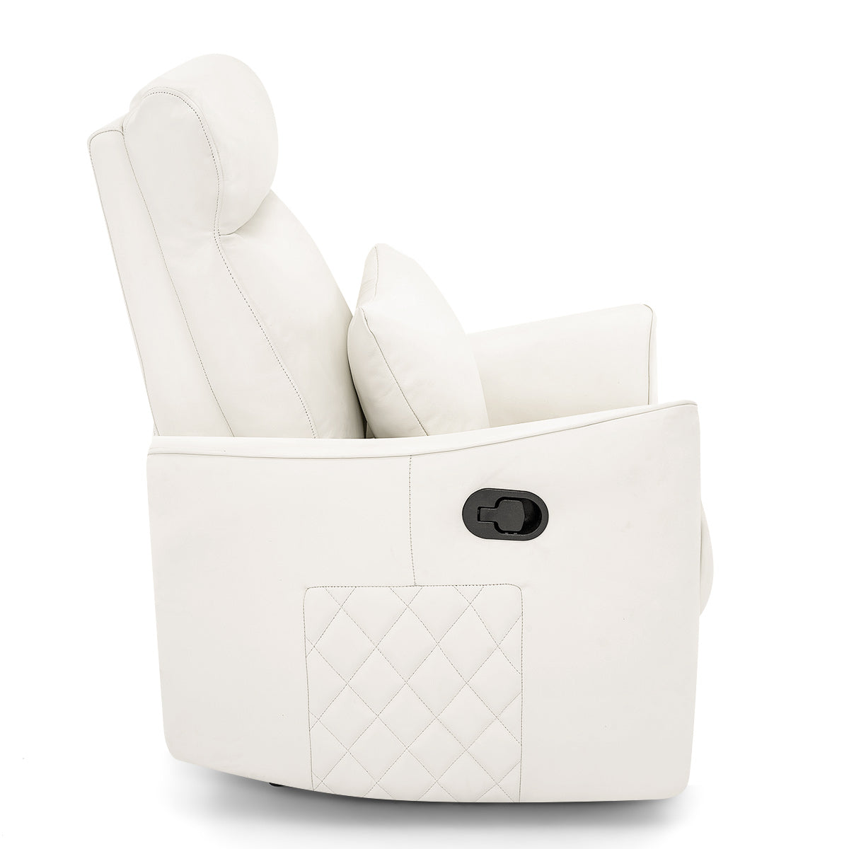 Salisbury Recliner Chair Ivory Real Leather