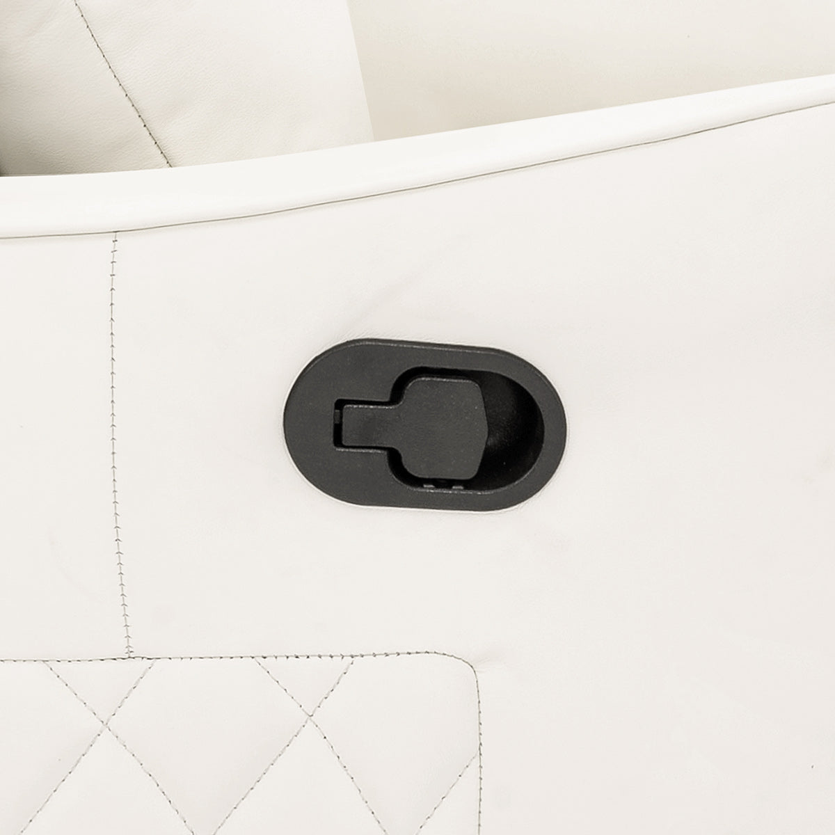 Salisbury Recliner Chair Ivory Real Leather