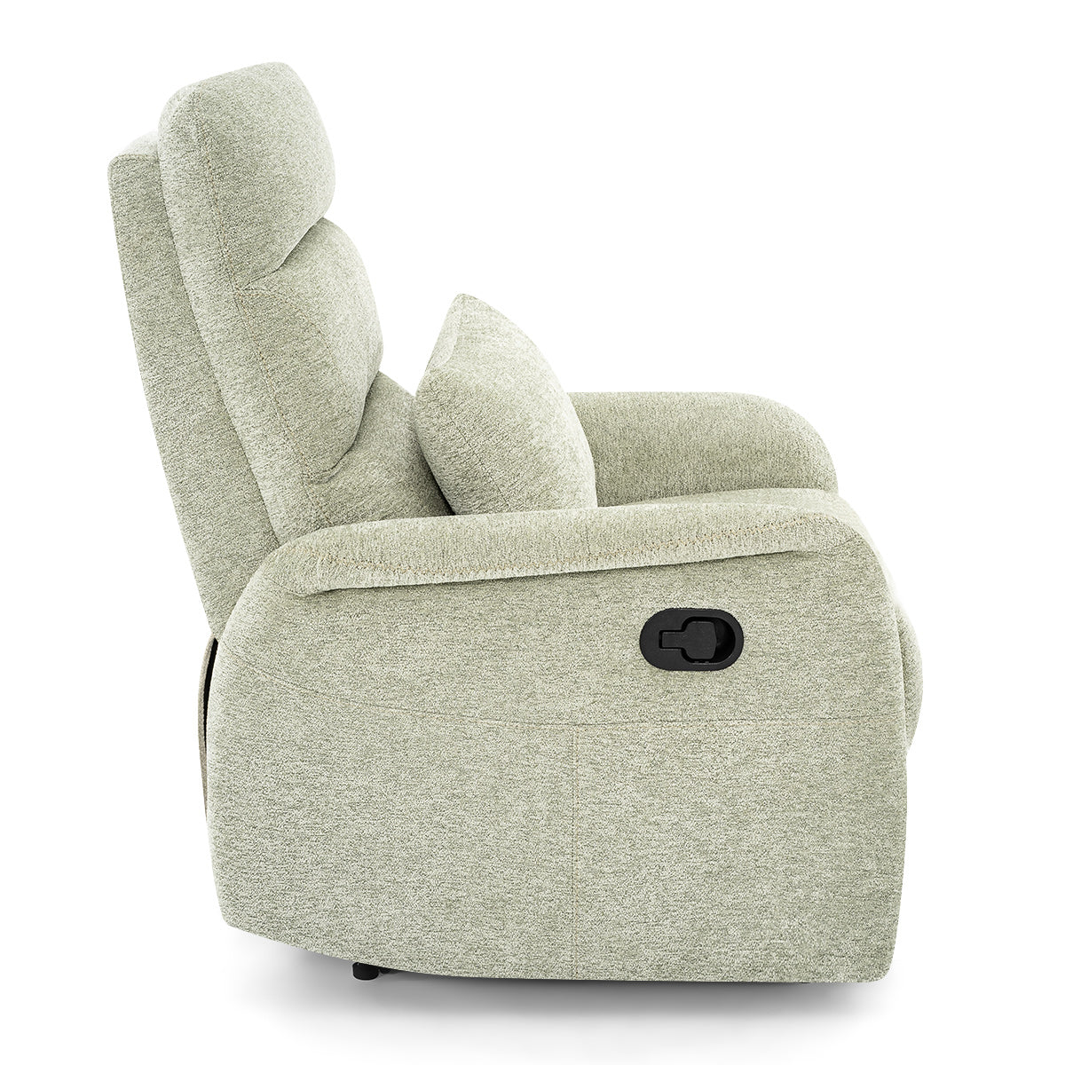 Langford Recliner Chair Green Fabric