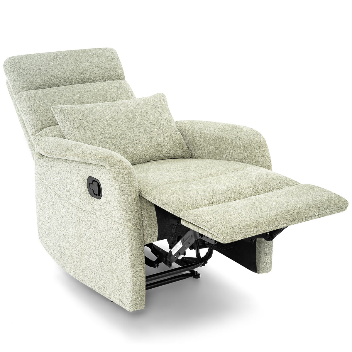 Langford Recliner Chair Green Fabric