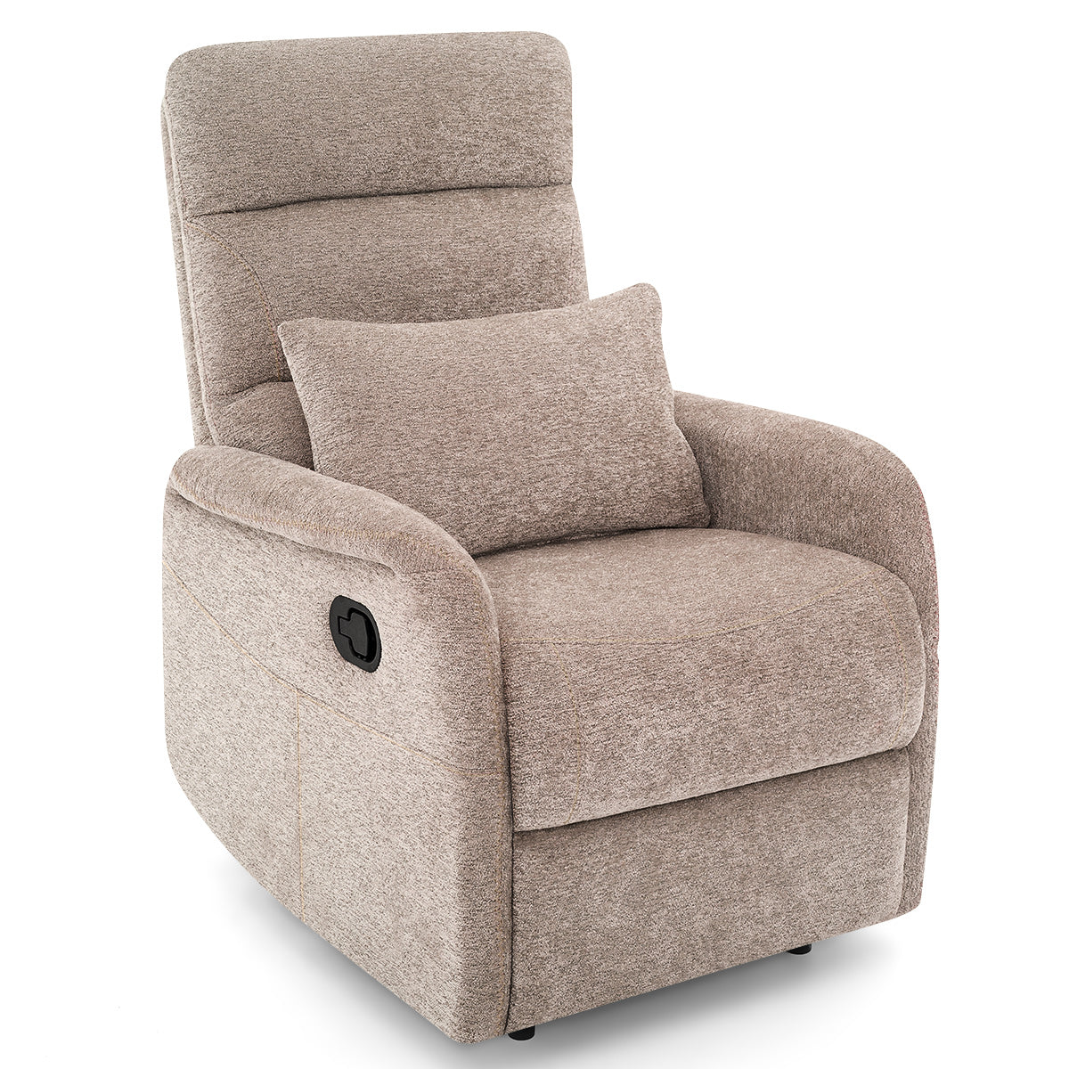 Langford Recliner Chair Brown Fabric