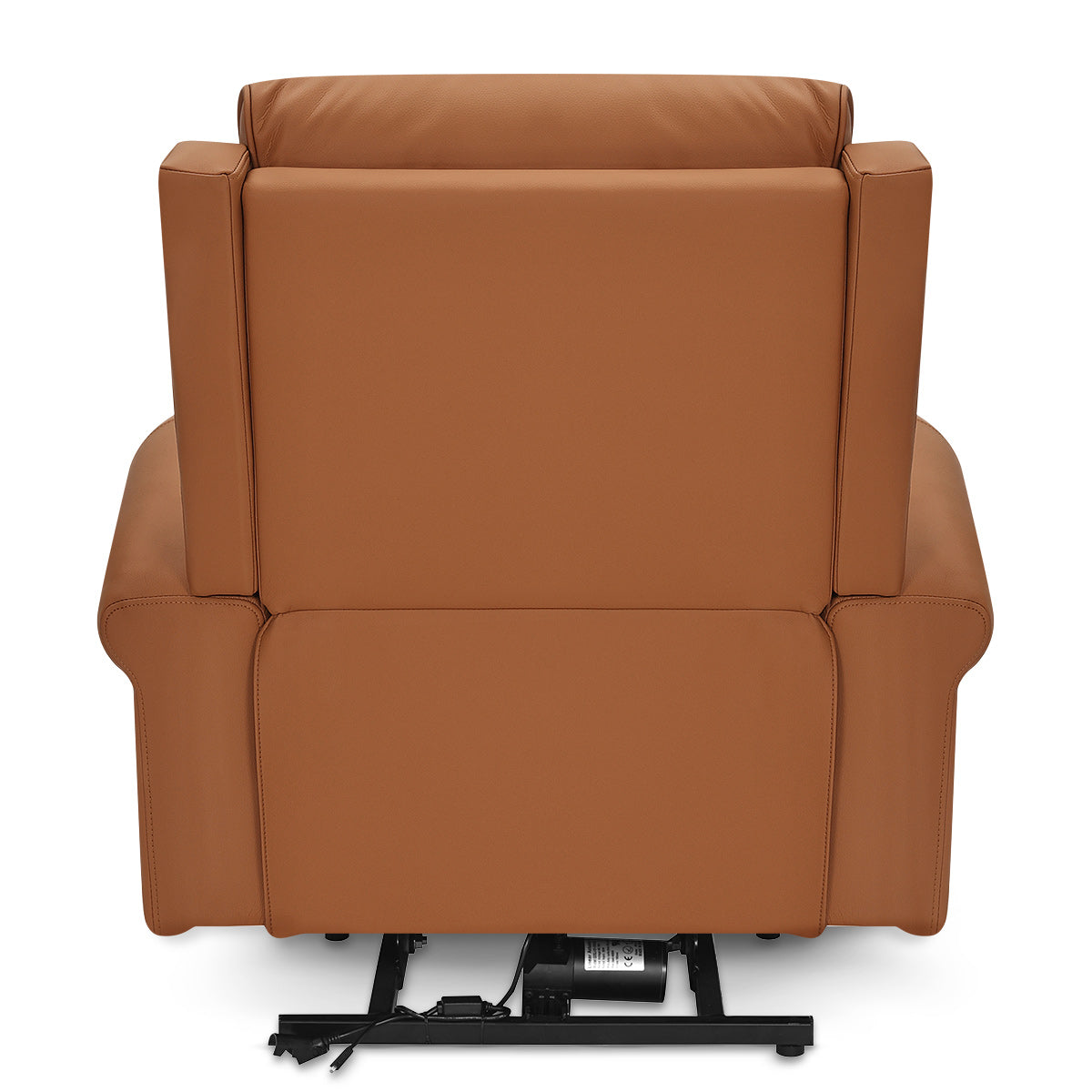 Montgomery Power Riser Recliner Chair Tan Eco Leather