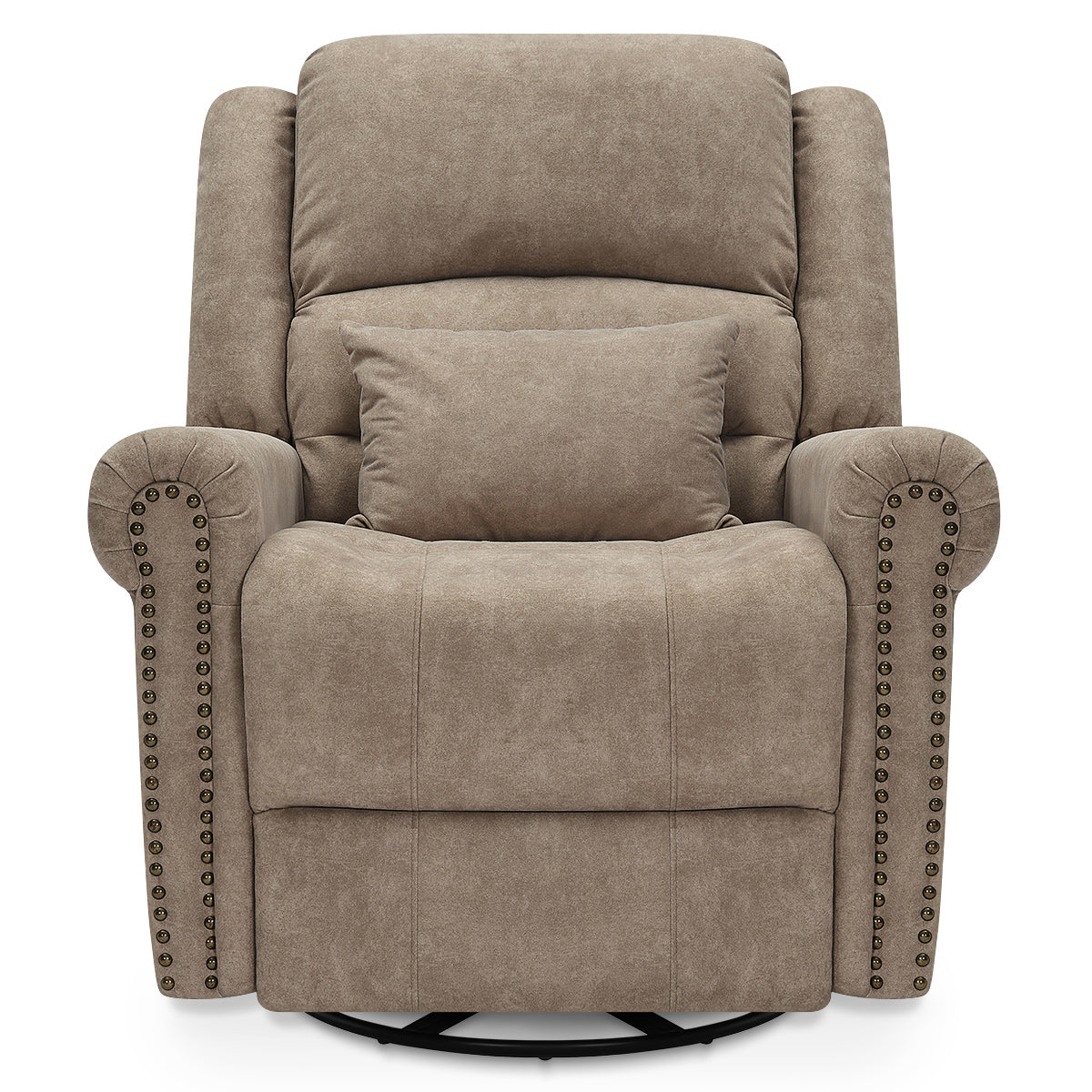 Keats Recliner Chair Taupe Fabric