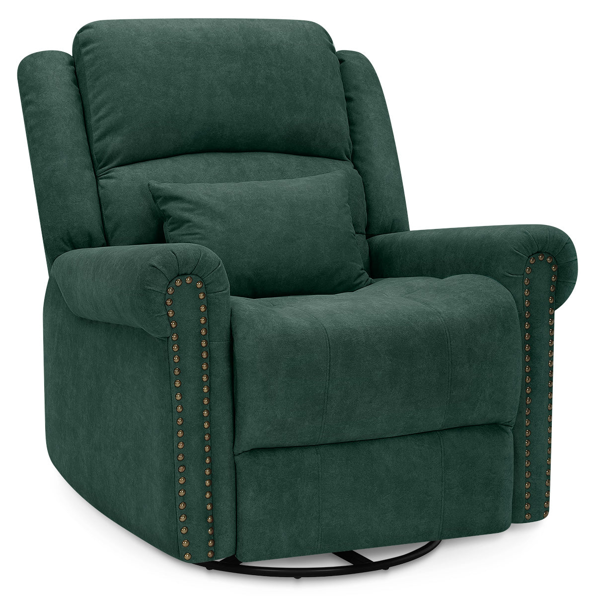 Keats Recliner Chair Green Fabric