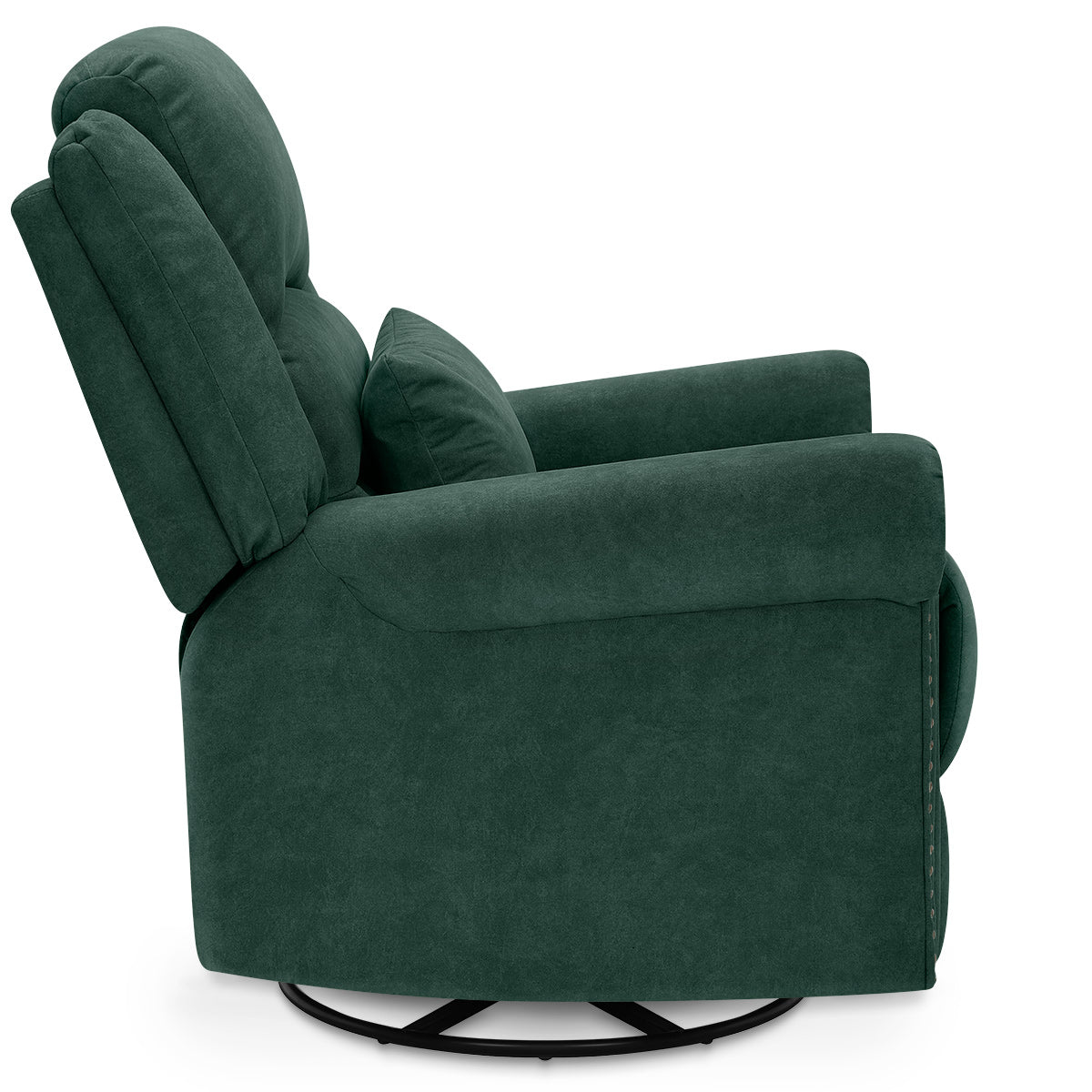 Keats Recliner Chair Green Fabric