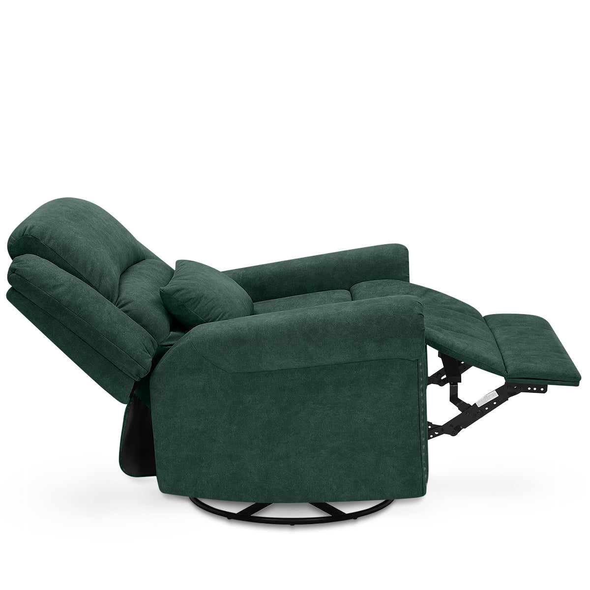 Keats Recliner Chair Green Fabric