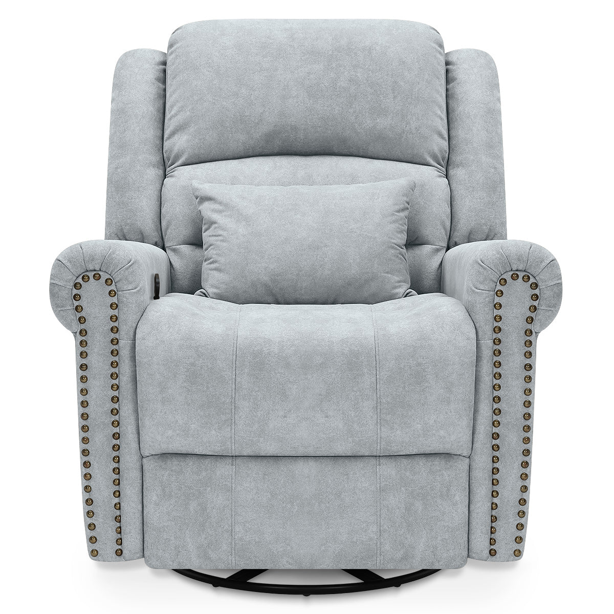 Keats Recliner Chair Grey Fabric