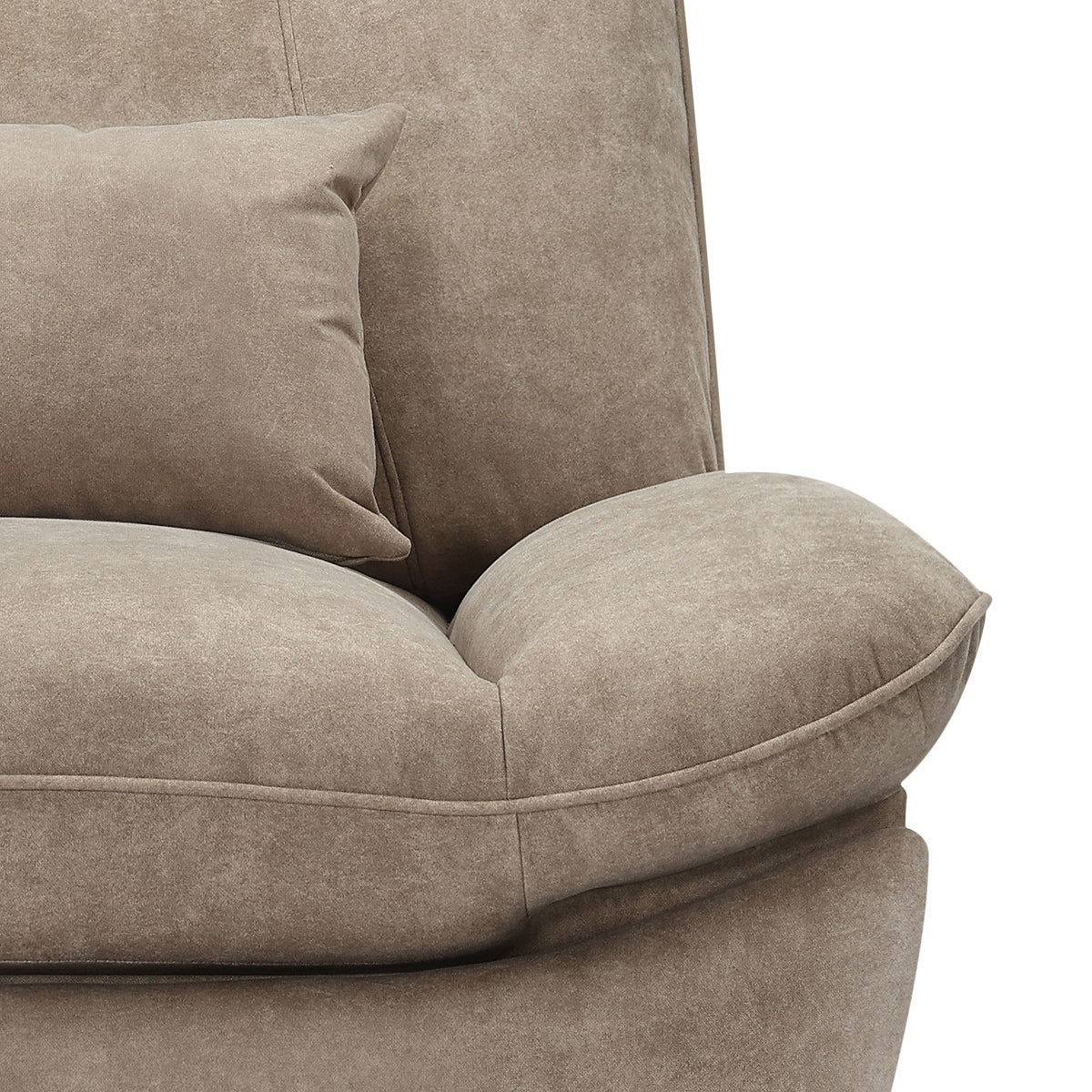 Shelley Power Rocker Recliner Chair Taupe Fabric