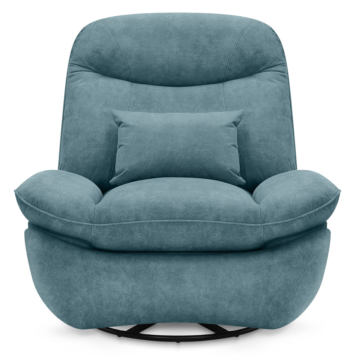 Shelley Power Rocker Recliner Chair Blue Fabric