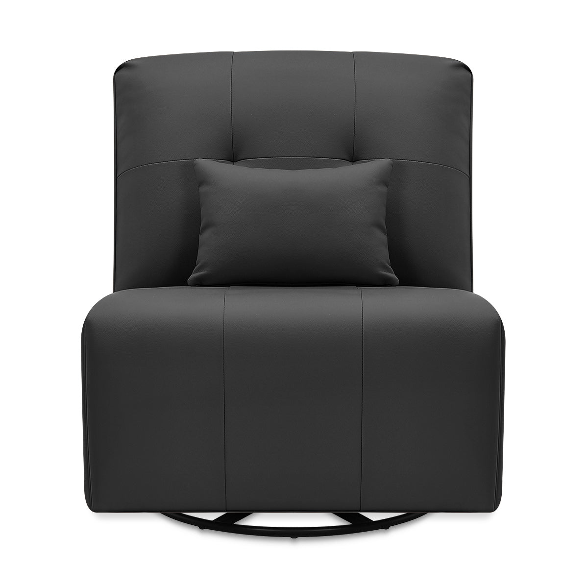 Milton Power Recliner Chair Black Eco Leather