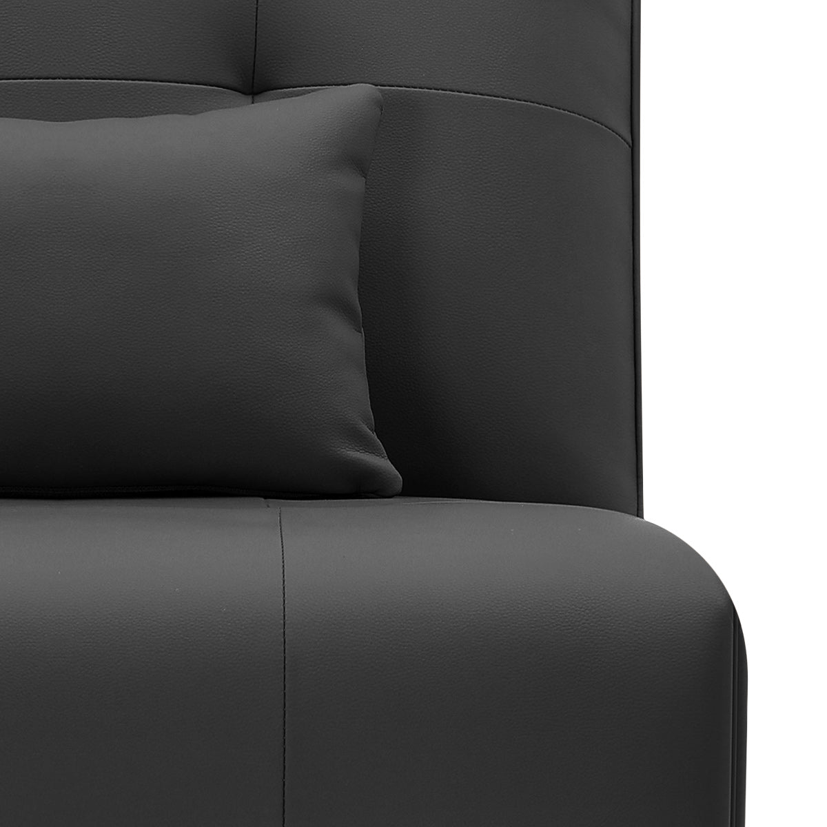 Milton Power Recliner Chair Black Eco Leather