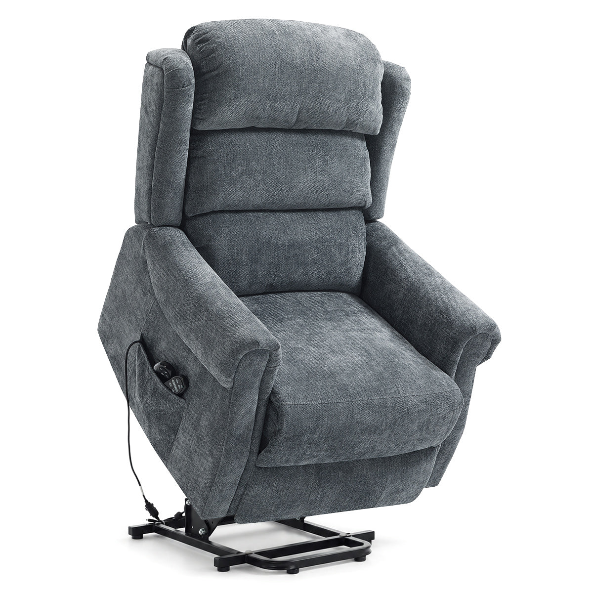 Marlow Brown Fabric Pocket Sprung Riser Recliner Chair with Heat & Massage