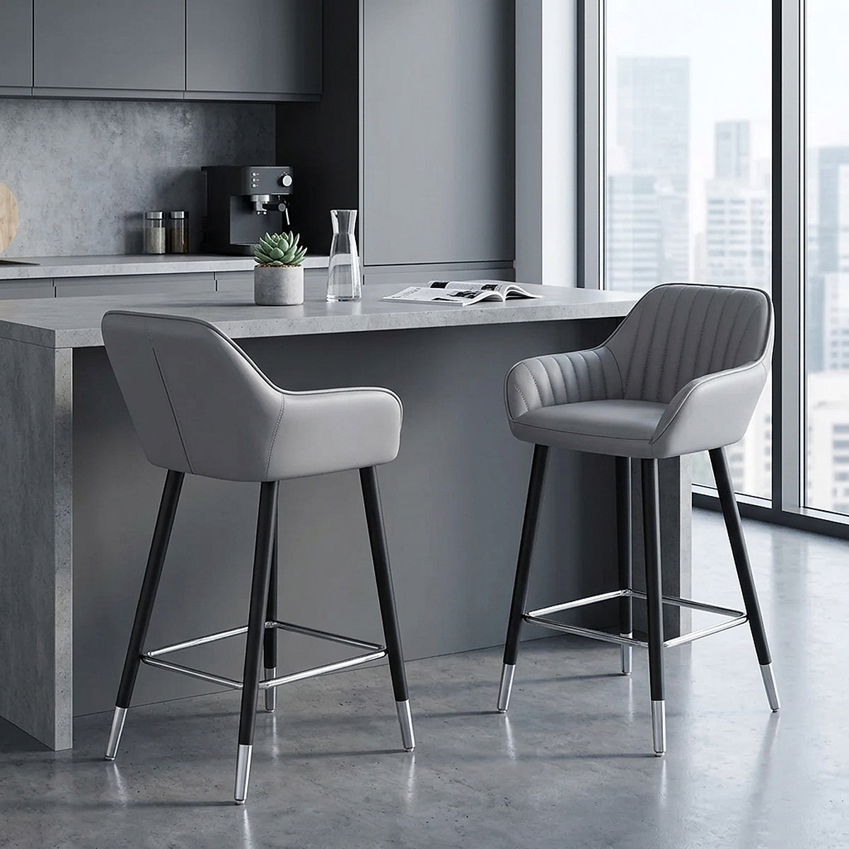 Apres Grande Stool Light Grey