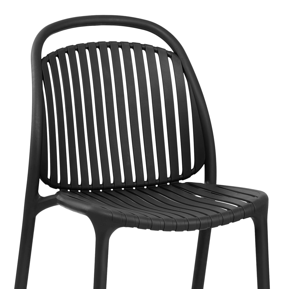 Arlo Stackable Outdoor Chair Black