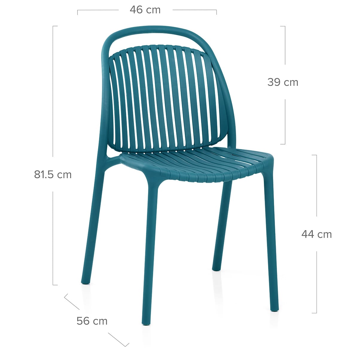 Arlo Stackable Outdoor Chair Blue