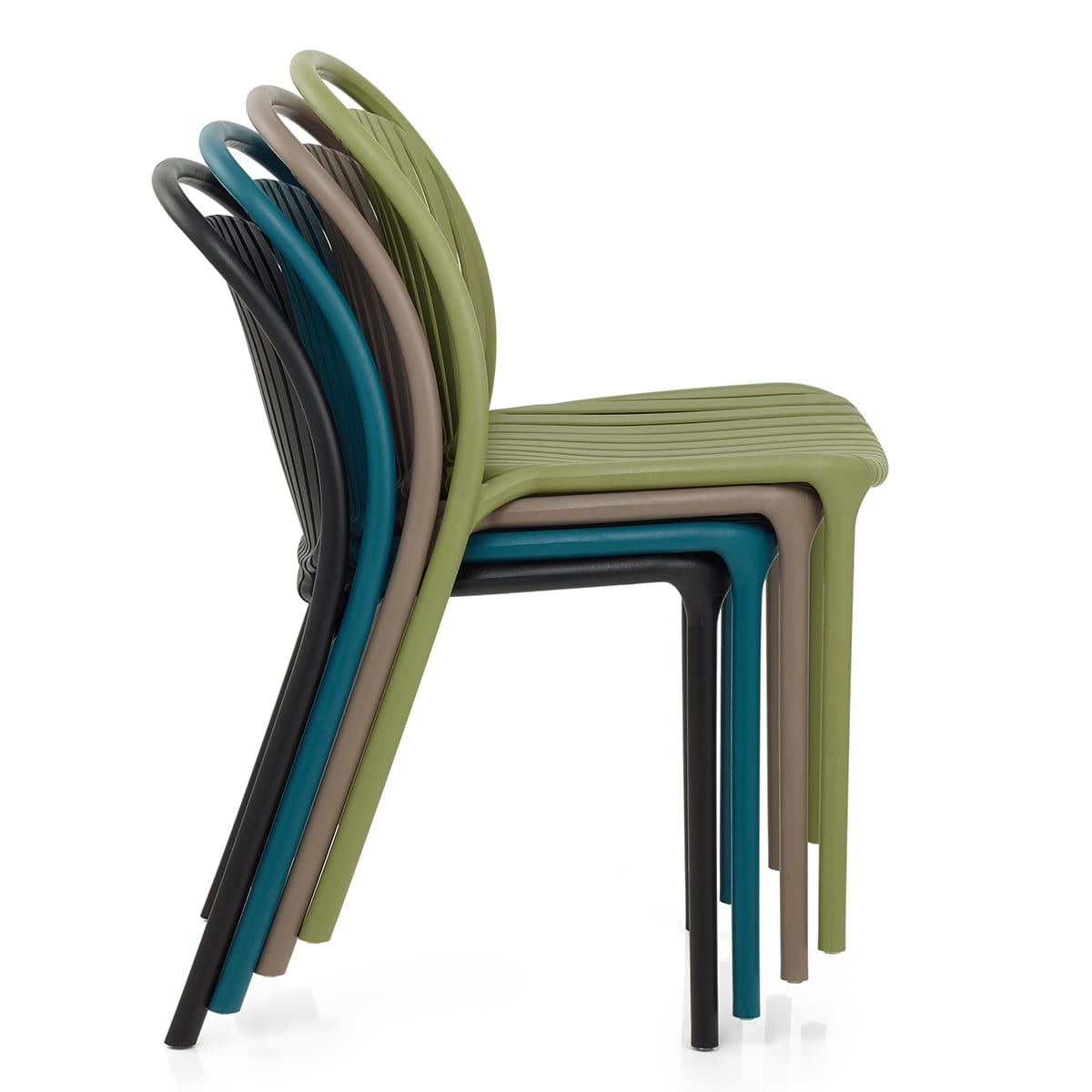 Arlo Stackable Outdoor Chair Brown