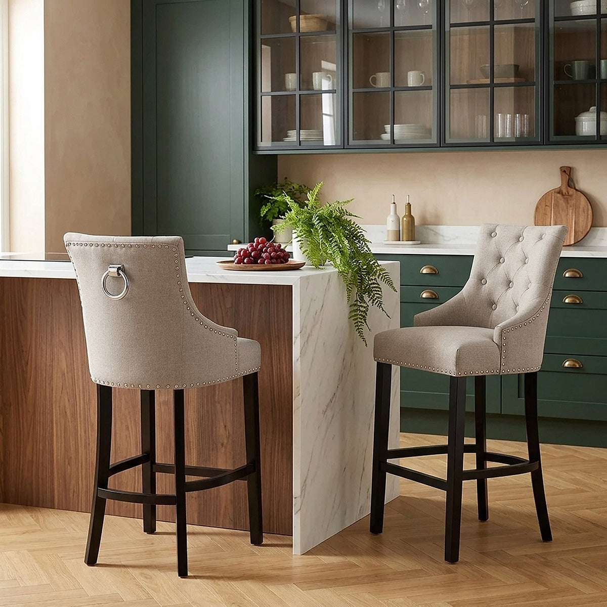 Ascot Bar Stool Tweed Fabric
