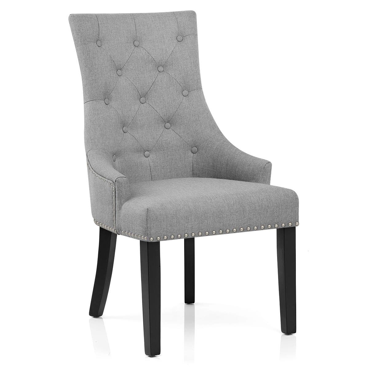 Ascot Dining Chair Grey Fabric