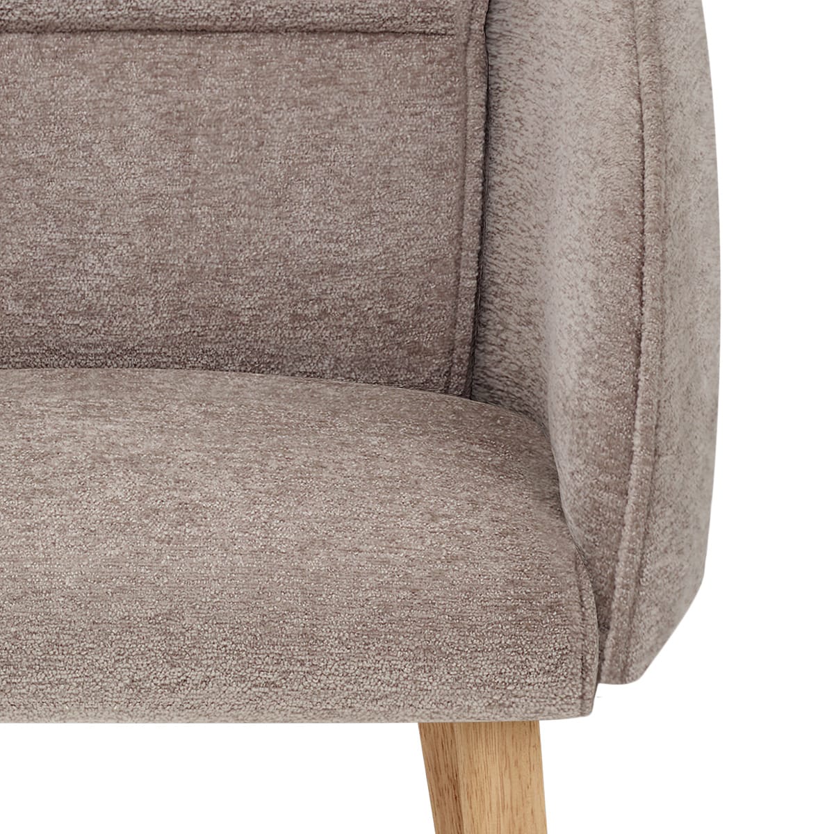 Asti Dining Chair Brown Fabric