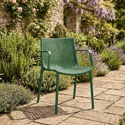 Aura Outdoor Stackable Armchair Green