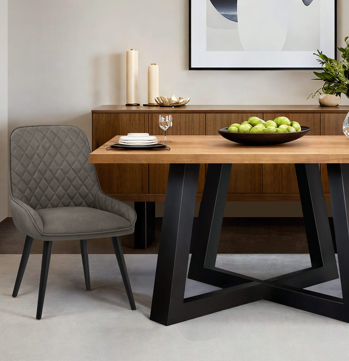 Azure Dining Chair Grey