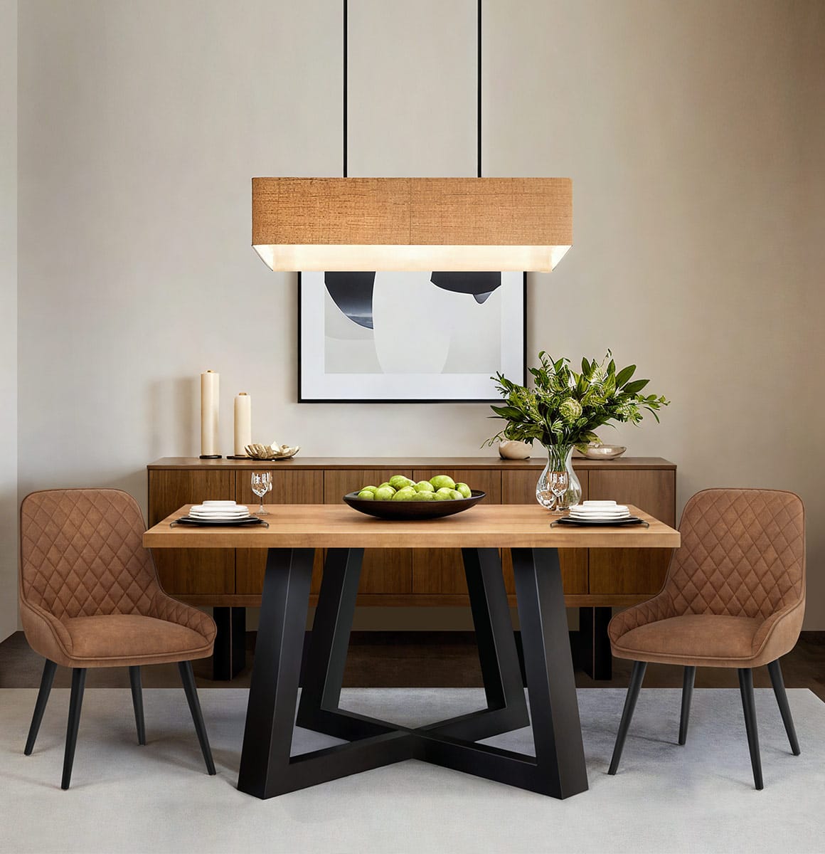 Azure Dining Chair Tan
