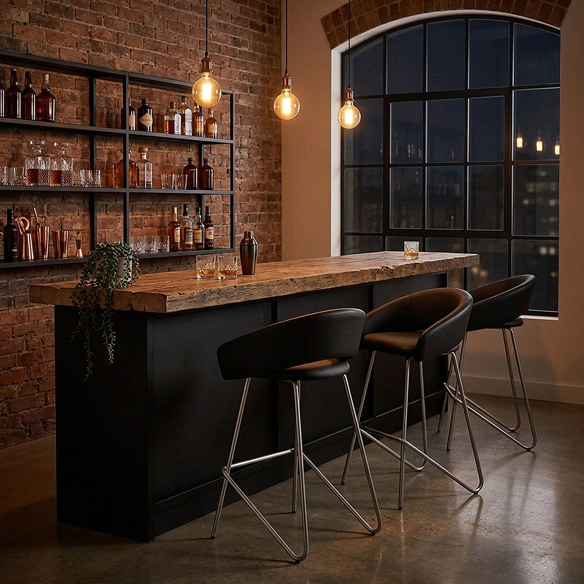 Bay Bar Stool Black