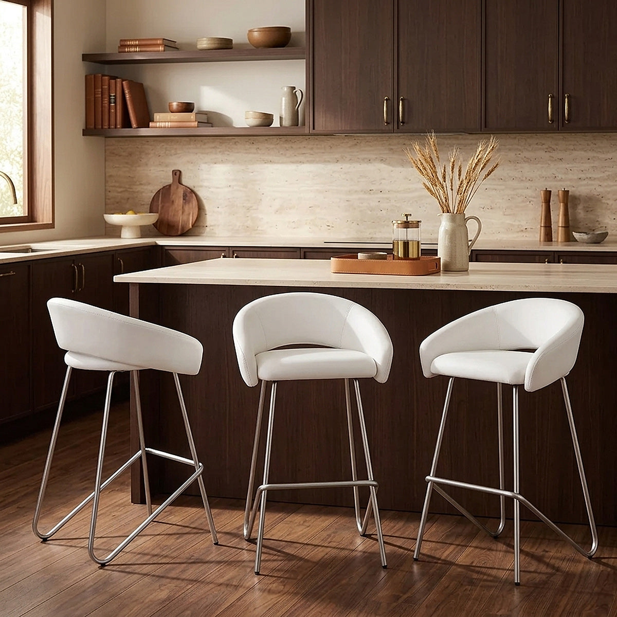 Bay Bar Stool White
