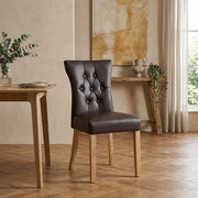Bradbury Oak Dining Chair Brown