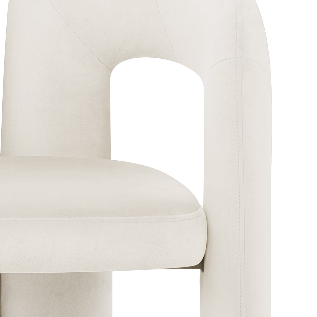 Bubble Chair Ivory Velvet