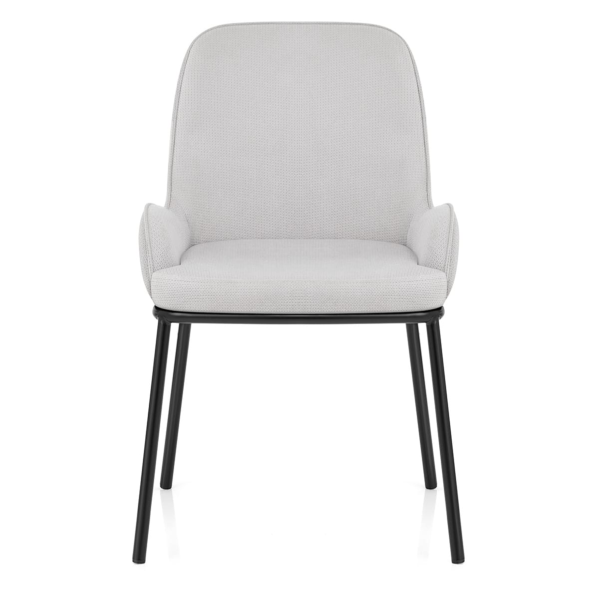 Cameo Dining Chair Light Grey Fabric