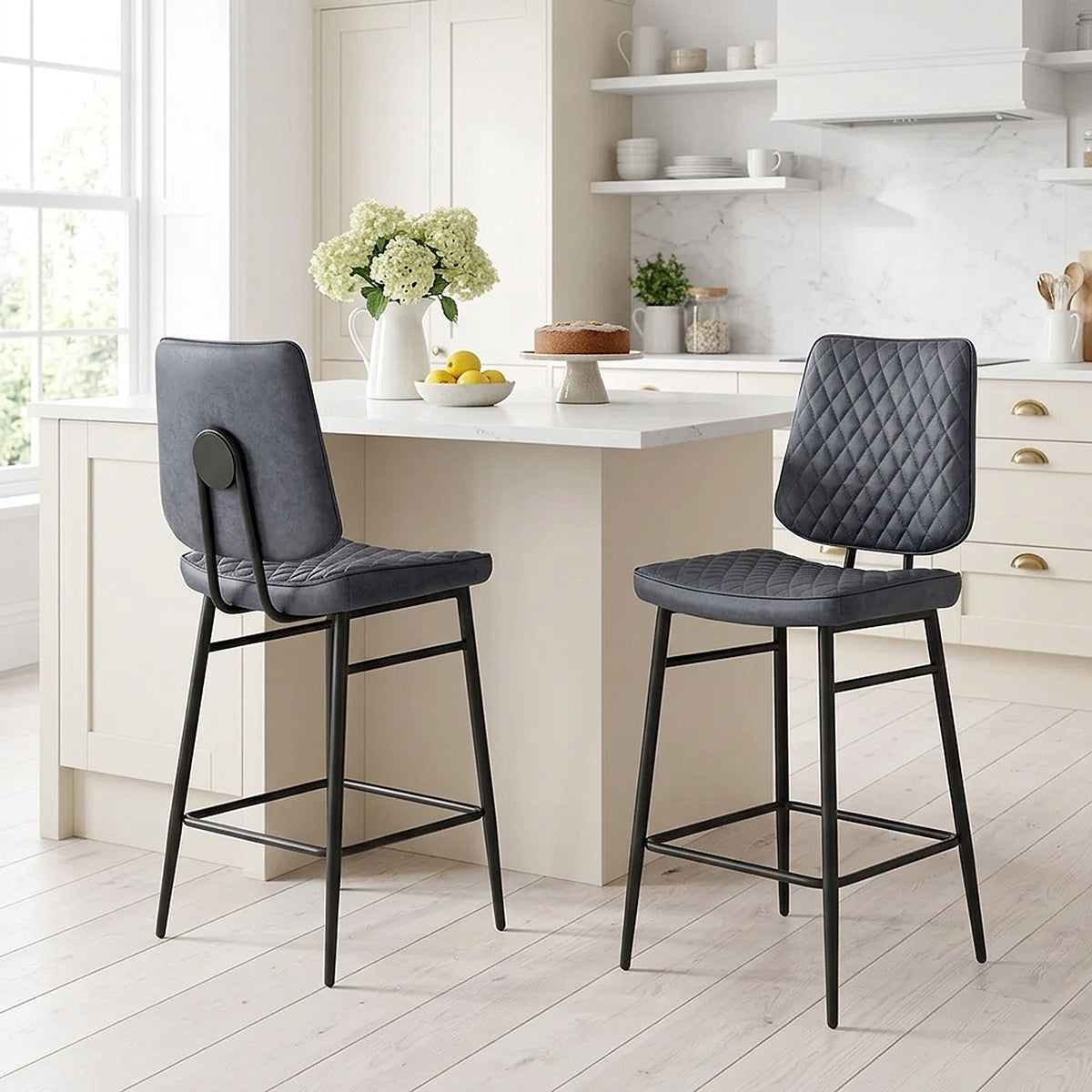 Caprice Bar Stool Antique Blue