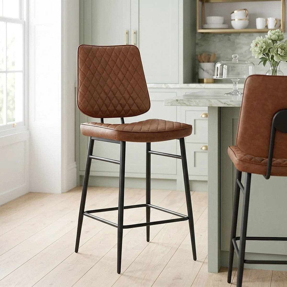 Caprice Bar Stool Antique Brown
