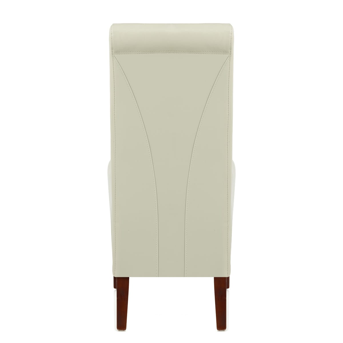 Carlo Walnut Chair Cream Leather