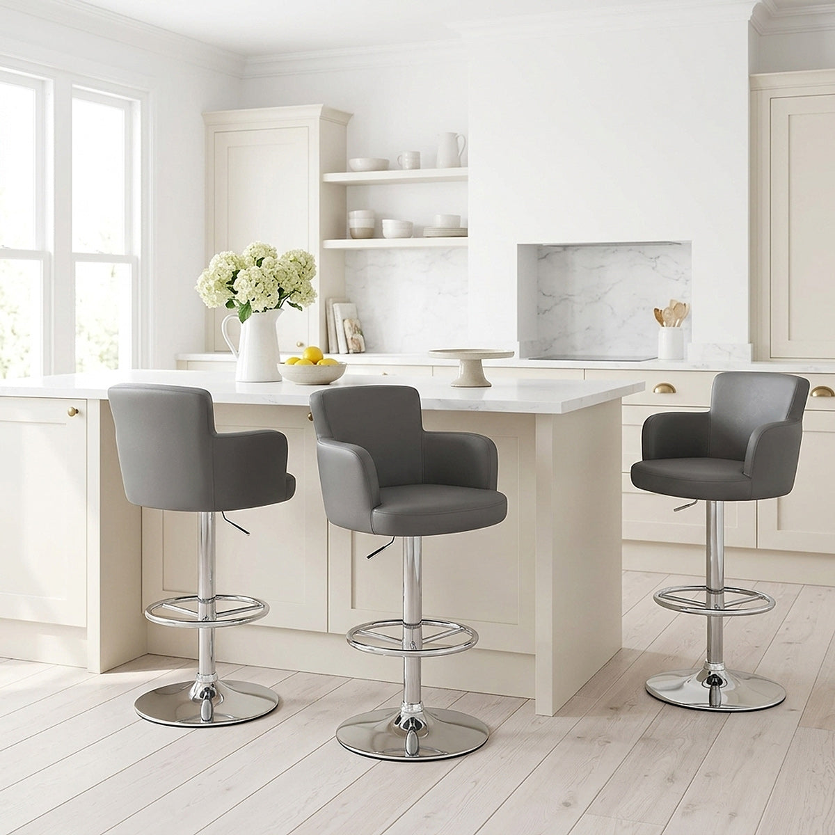 Chateau Bar Stool Grey