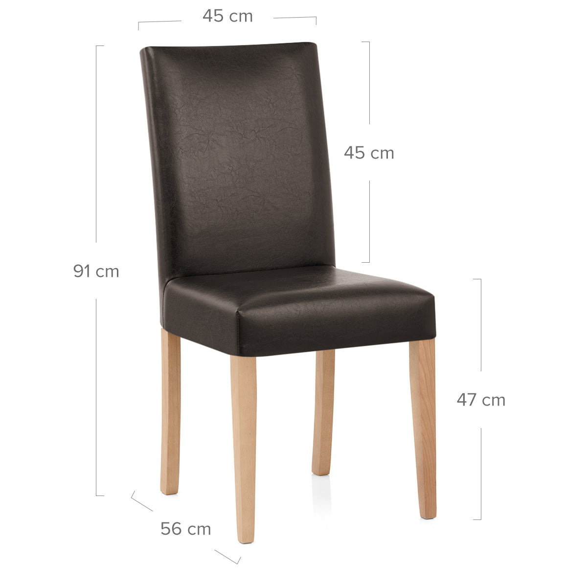 Chicago Oak Dining Chair Brown