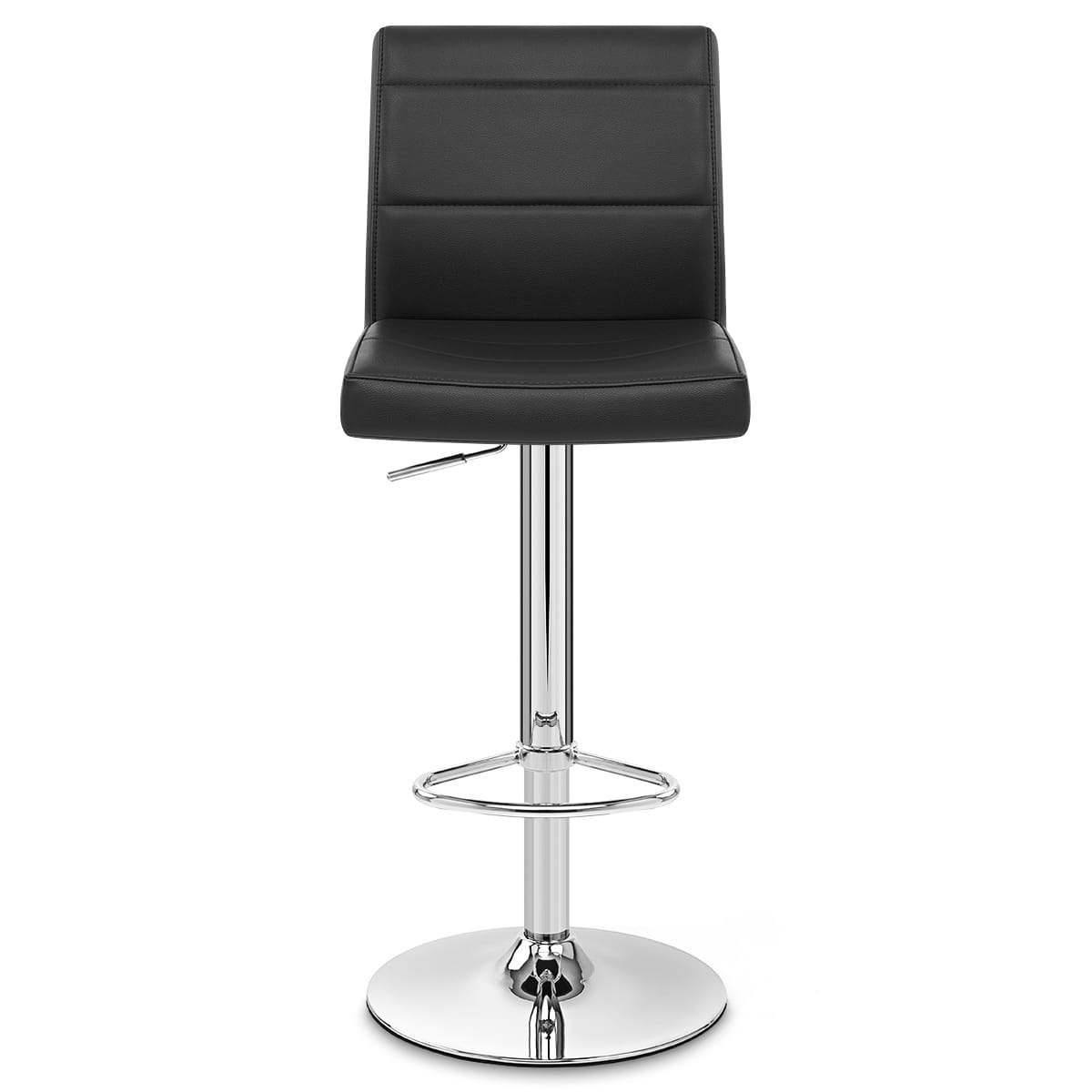 Chrome Breakfast Bar Stool Black