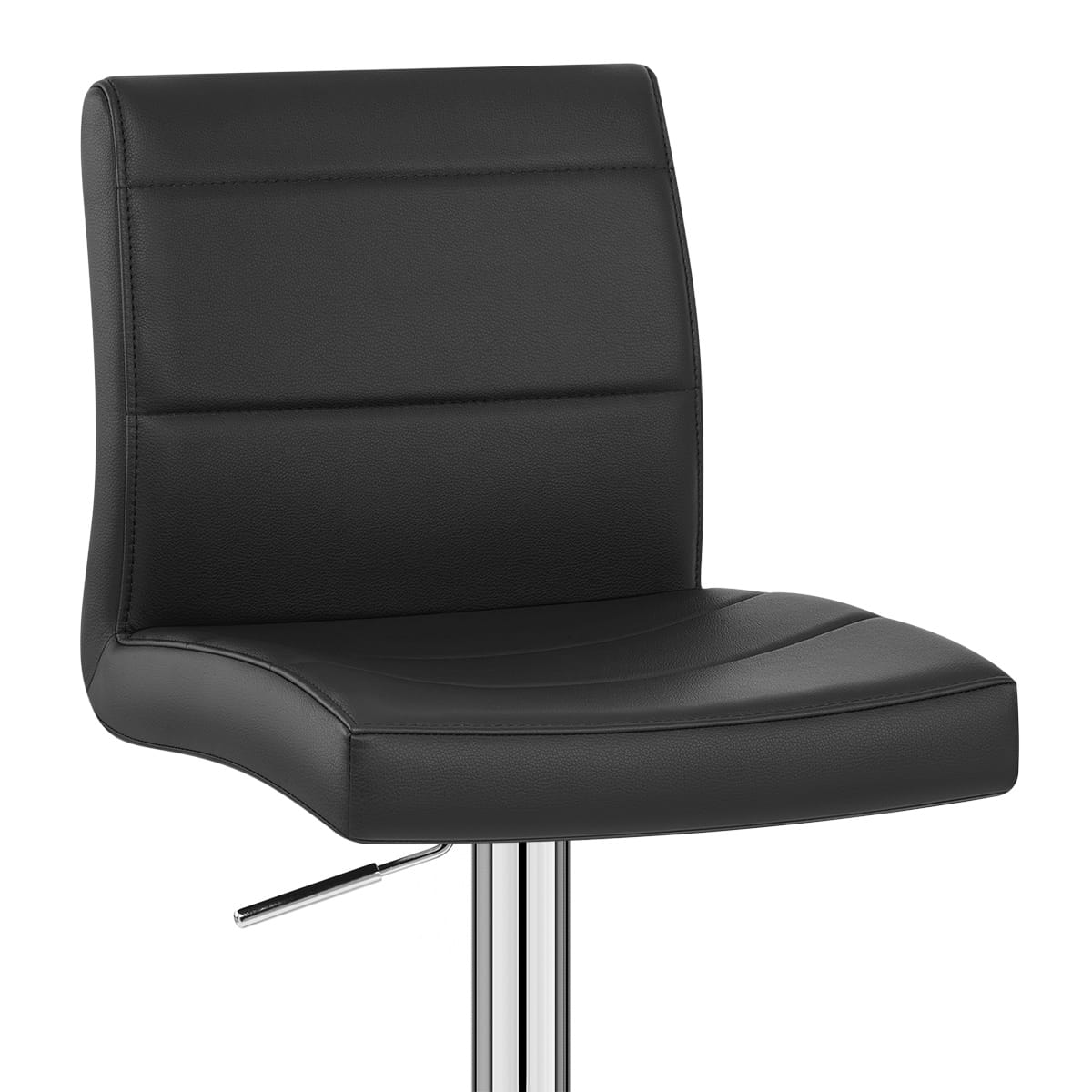 Chrome Breakfast Bar Stool Black