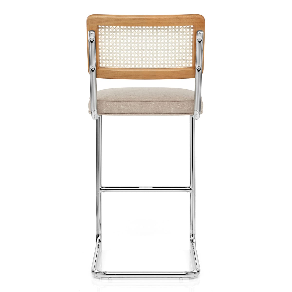 Clara Bar Stool Beige Fabric