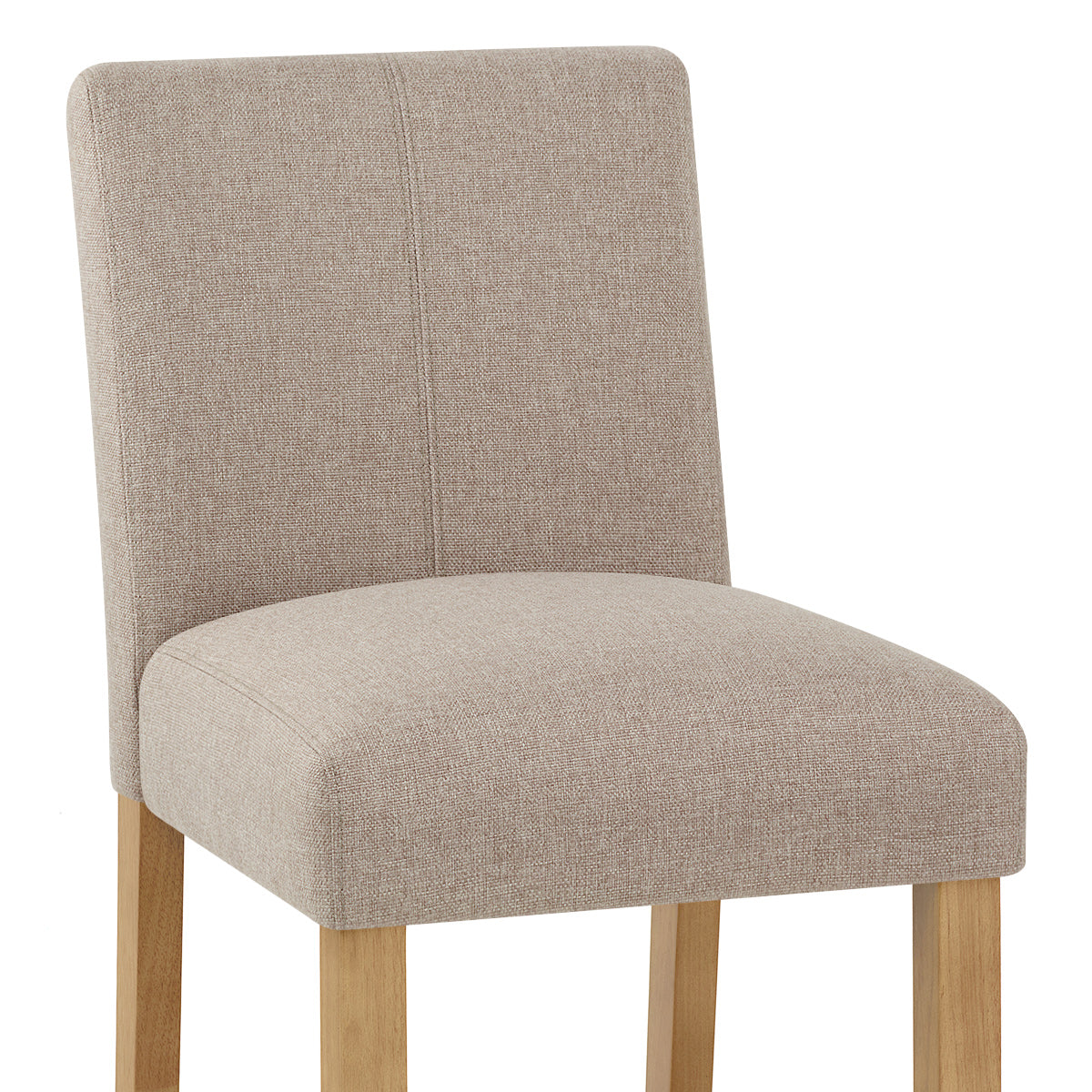 Cornell Oak Bar Stool Tweed Fabric