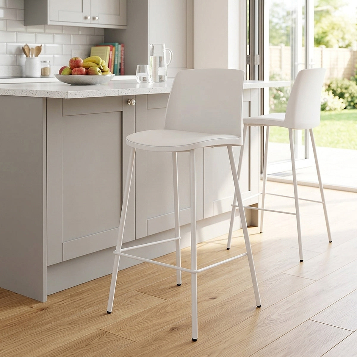 Cosmo Bar Stool White